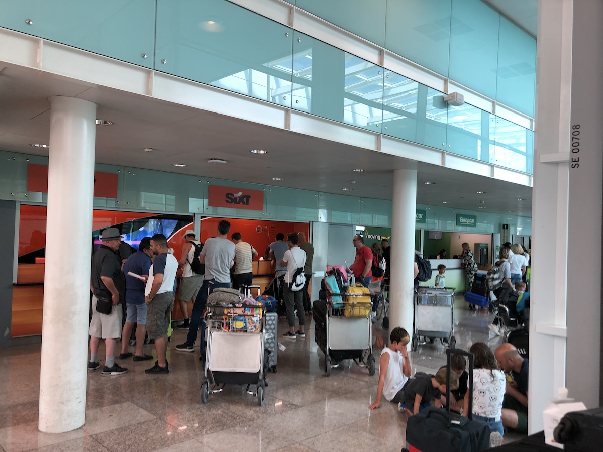 Rental Car Desks at Barcelona Airport